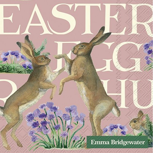 Cocktail Napkins Easter hares